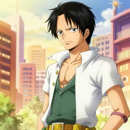 Hi-tech city, warm light, colourful by Eichiro Oda