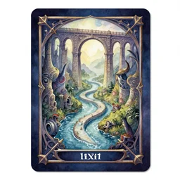 dixit card!!!!, twisted waterway, aqueducts, dark fantasy. intricate, amazing composition, colorful watercolor, by ruan jia, by maxfield parrish, by shaun tan, by yoshitomo nara, by escher, by gigier illustration, dream, storm, lightning, volumetric