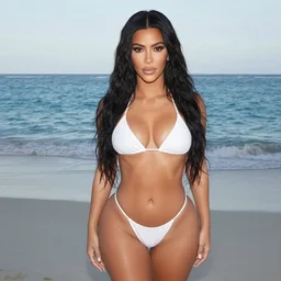 kim kardashian wearing a bikini