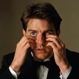 Tom Cruise removing his eyeball in Eyes Wide Shut (1999)