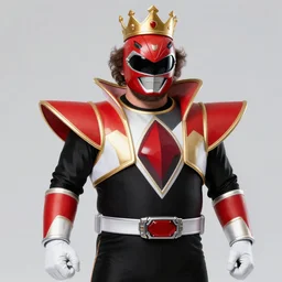 jack black as the king of all power rangers, digital photography, high detail,