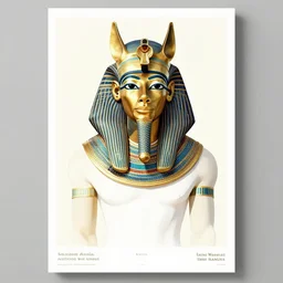 poster artwork by michael whelan and tomer hanuka, a portrait of osiris, clean