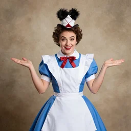 jack black pretending to be 2 0 1 0 alice, in, wonderland's mad - hatter