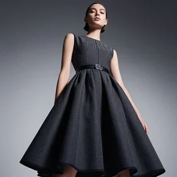 photo from below of a fashion model, luxury dress, official dior editorial, highly detailed