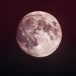 maroon to black gradient, full moon