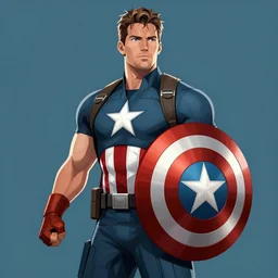 steve rodgers vector art, trending on art station