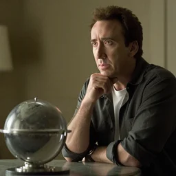 Nicolas Cage pondering his Orb in Point Break