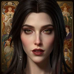 highly detailed vfx portrait of a beautiful vampire girl, wonderful eyes, three - dimensional rendering, unreal engine, alexey gurylev, greg rutkowski, loish, rads, beeple, makoto shinkai and lois van baerle, rossdraws, tom bagshaw, alphonse mucha, global lighting, ultra - fine details, detailed and complex environment