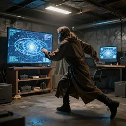 God in his basement running the universe simulation