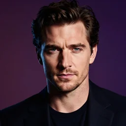 dramatic lighting, a colorful close - up studio photographic portrait of henry cavill by steve mccurry