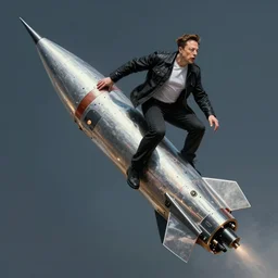 elon musk riding a big steel rocket, futuristic, highly detailed, digital painting, artstation, concept art, smooth, sharp focus, by quentin tarantino