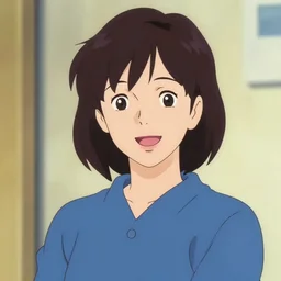 portrait of a cheerful mother by fujiko fujio