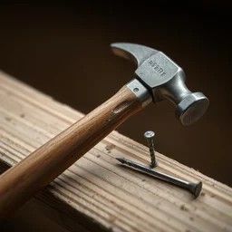 a hammer and a nail