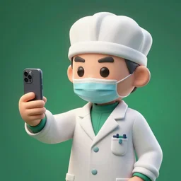 selfie of a cute plague doctor, side angle, green background, stunning 3 d render inspired art by greg rutkowski and xiang duan and thomas eakes, realistic, highly detailed attributes and atmosphere, dim volumetric cinematic lighting, 8 k octane detailed render, post - processing, masterpiece, vignette, soft focus, vibrant colors