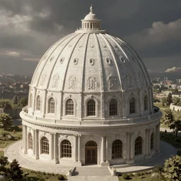hyper detailed architectural drawing of a panopticon