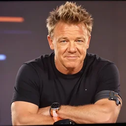 a screenshot of gordon ramsay in the video game overwatch, ultrafine detail