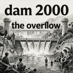 illustration of the dam from the 2 0 0 0 s supernatural thriller'the overflow ', a high quality high detail painting by david mattingly and samuel araya and dave mckean and richard corben, hd 4 k 8 k, realistic hyperdetailed scene painting, photorealistic lighting, urban horror aesthetic, composition and scene layout inspired by gregory crewdson and joshua hoffne.