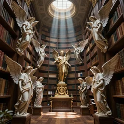 gods library full of angels