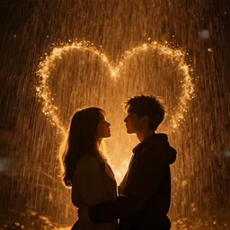 dreaming about the luminescent rains of your love, highly - detailed, warm colors
