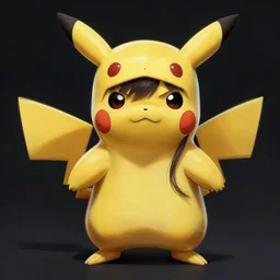 a portrait of a girlfriend in pikachu costume, grim - lighting, high - contrast, intricate, elegant, highly detailed, digital painting, artstation, concept art, smooth, sharp focus, illustration