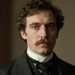 portrait of an edwardian man in a jacket, detailed face, edwardian, close up, highly detailed, cinematic lighting, photograph by elliott & fry