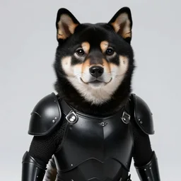 berserk black armor, anthropomorphic shiba inu, realistic face realistic visible face, in berserk black armor, stuning 3 d render, masterpiece, glowing aura, by donato giancola and greg rutkowski and wayne barlow and zdzisław beksinski