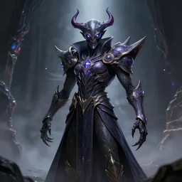 an eldritch horror in a star guardian outfit by arcane
