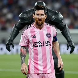 Lionel Messi as Doomguy