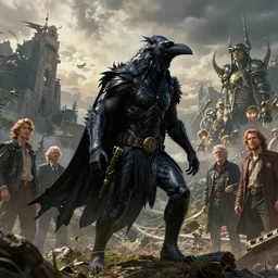 epic beautifull hyper realistic eric draven, the crow, gorgeous lighting by kim jung giu weta studio, mucha, bautista and norman rockwell and greg rutkowski and tom bagshaw and james gurney and lucasfilm