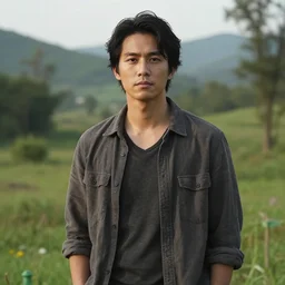 a portrait of a character in a scenic environment by Jimmy Nelson