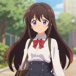 pretty anime girl
