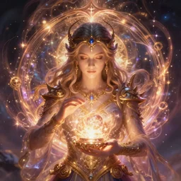gorgeous arcane magic, channeling beautiful mystical energy, epic fantasy, highly detailed digital painting, realistic lighting, volumetric lighting, hd, 4 k, 8 k