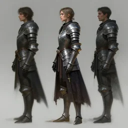 side profile concept art by thomas blackshear and hsiao ron cheng of imogen poots as a gloomhaven paladin, plate armor, volumetric lighting matte painting, by artgerm, lawren harris, eve ventrue, magali villeneuve, jeremy lipkin, rob rey, christophe vacher