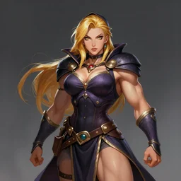portrait of samus aran as a female bodybuilder medieval witch, elegant, fantasy, hd shot, digital portrait, beautiful, artstation, comic style, by artgerm, guy denning, jakub rozalski, magali villeneuve and charlie bowater