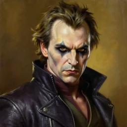greg manchess oil matte portrait painting, portrait of cad bane star wars, wonderful masterpiece highly detailed, scifi, beautiful cinematic light deep focus, elegant, digital painting, smooth, sharp focus, golden ratio, dramatic illumination, ultra realistic, 4 k, art by krenz cushart, doug chiang, greg rutkowski wlop rossdraws