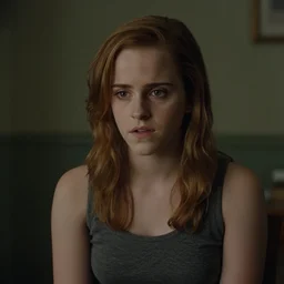 emma watson lost in backrooms, cinestill 800t, cinematic shot, 4k HD