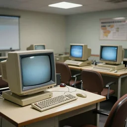 1 7 0 s retro computer room, nostalgic, computer, television