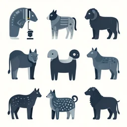 vector art for cnc plasma, laser, unique modern animal design pattern