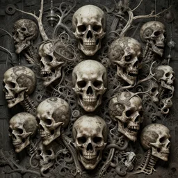 horrid rhythm of the mass production of vile souls, detailed, intricate, advanced, 8 k resolution