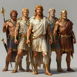 all the greek gods in the olympus, detailed, digital painting, artstation, concept art, smooth, sharp focus, illustration, unreal engine 5, 8 k, art by artgerm and greg rutkowski and edgar maxence