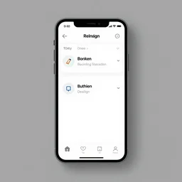 UI design of a mobile app