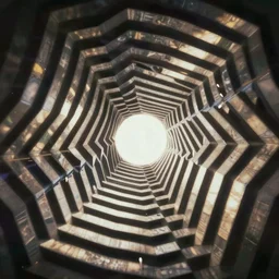 optical illusion in the style of h.r. giger