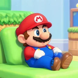 super mario is very sick