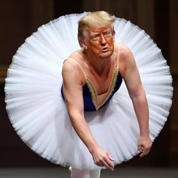 trump wearing a tutu