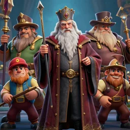 professor dumbledor, clash royal style characters, unreal engine 5, octane render, detailed, brawl stars, cinematografic, cinema 4 d, artstation trending, high definition, very detailed