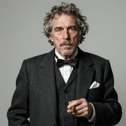 homeless millionaire, in expensive clothes and with a cigar, by Steve McCurry, clean, detailed, award winning