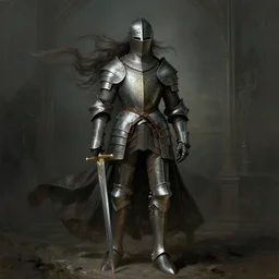 esoteric knight in armor with sword!! murky lighting, wind blowing, full body portrait, fairytale, physical mental perfection, symmetrical! intricate, romanticism, highly detailed, biblical divine holy perfection!! digital painting, artstation, concept art, smooth, sharp focus, by artgerm and greg rutkowski and alphonse mucha