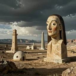 surreal dali landscape modern pop culture objects
