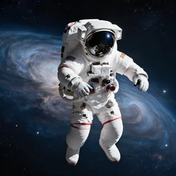 astronaut in space floating in the eye of the universe, photo-realistic, hyper-realistic, cinematography, 8k, HD, highly detailed, dreamy