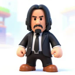 A still of john wick in Diddy Kong Racing